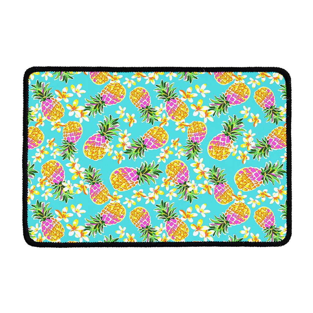 Aloha Summer Pineapple Pattern Print Kitchen Mat
