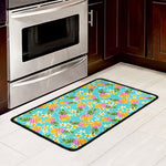 Aloha Summer Pineapple Pattern Print Kitchen Mat