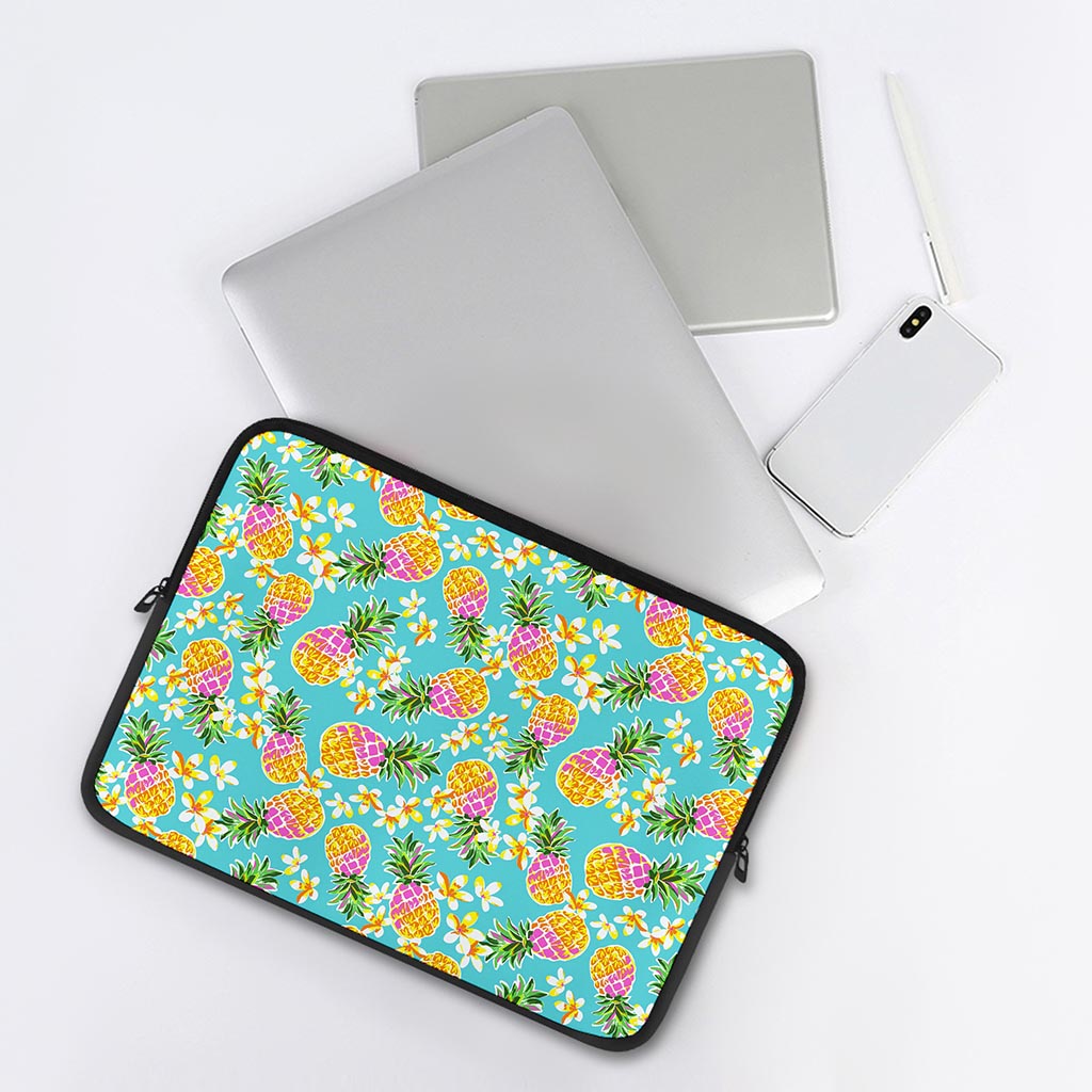 Aloha Summer Pineapple Pattern Print Laptop Sleeve