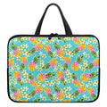 Aloha Summer Pineapple Pattern Print Laptop Sleeve With Handle