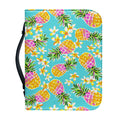 Aloha Summer Pineapple Pattern Print Leather Bible Cover