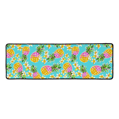 Aloha Summer Pineapple Pattern Print Long Kitchen Mat