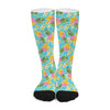 Aloha Summer Pineapple Pattern Print Long Socks