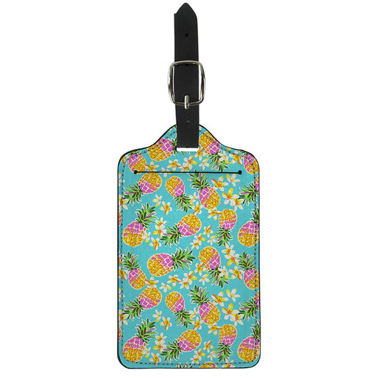 Aloha Summer Pineapple Pattern Print Luggage Tag