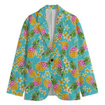 Aloha Summer Pineapple Pattern Print Men's Blazer