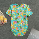 Aloha Summer Pineapple Pattern Print Men's Bodysuit