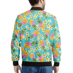 Aloha Summer Pineapple Pattern Print Men's Bomber Jacket