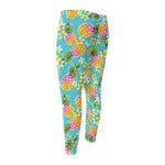 Aloha Summer Pineapple Pattern Print Men's Compression Pants