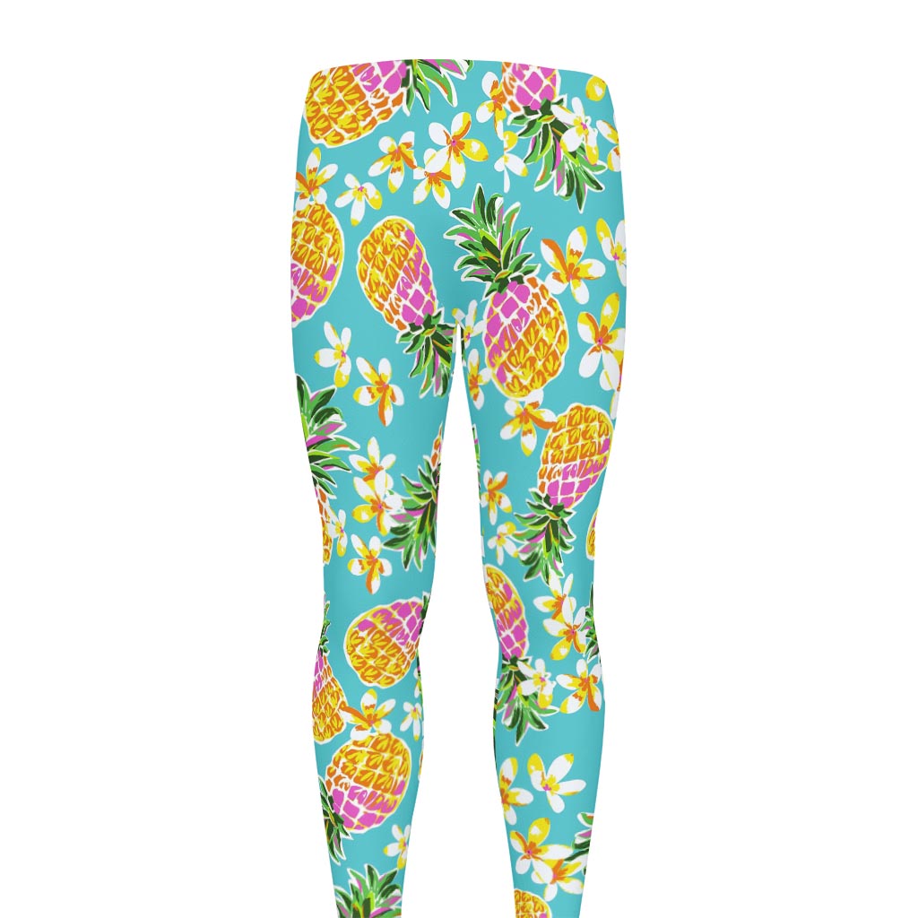 Aloha Summer Pineapple Pattern Print Men's leggings