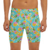 Aloha Summer Pineapple Pattern Print Men's Long Boxer Briefs