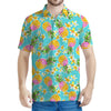 Aloha Summer Pineapple Pattern Print Men's Polo Shirt