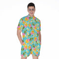 Aloha Summer Pineapple Pattern Print Men's Romper