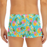 Aloha Summer Pineapple Pattern Print Men's Short Boxer Briefs