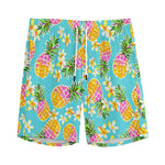 Aloha Summer Pineapple Pattern Print Men's Sports Shorts