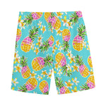 Aloha Summer Pineapple Pattern Print Men's Sports Shorts