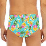 Aloha Summer Pineapple Pattern Print Men's Triangle Swim Briefs