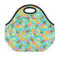 Aloha Summer Pineapple Pattern Print Neoprene Lunch Bag