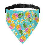 Aloha Summer Pineapple Pattern Print Over The Collar Dog Bandana