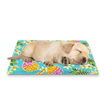 Aloha Summer Pineapple Pattern Print Pet Cooling Mat Cover