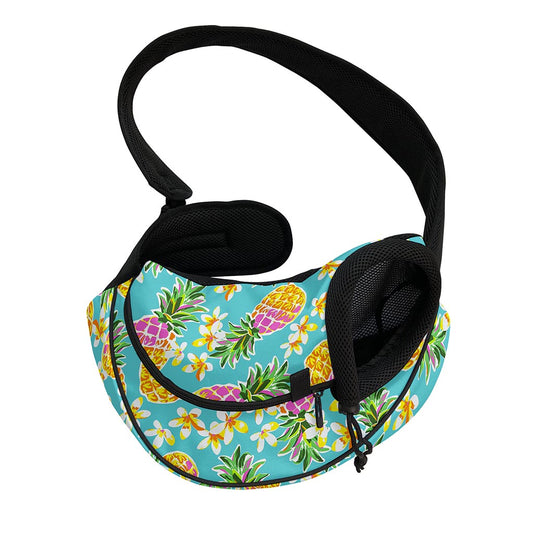 Aloha Summer Pineapple Pattern Print Pet Sling Carrier