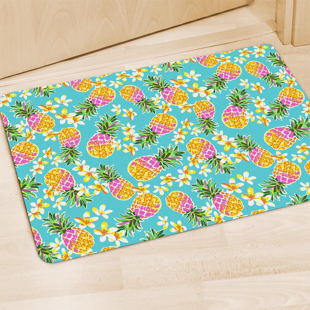 Aloha Summer Pineapple Pattern Print Polyester Doormat