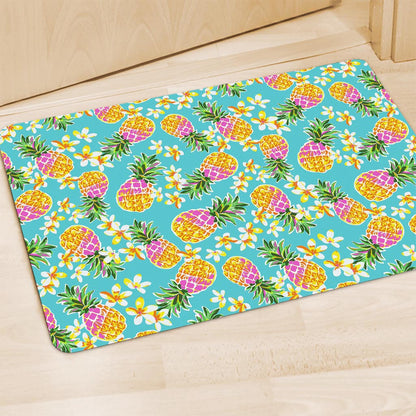 Aloha Summer Pineapple Pattern Print Polyester Doormat