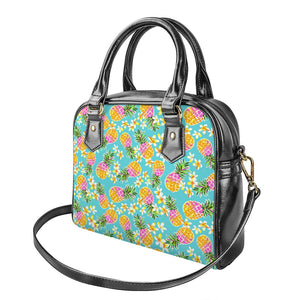 Aloha Summer Pineapple Pattern Print Shoulder Handbag