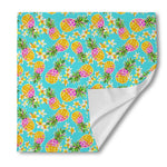Aloha Summer Pineapple Pattern Print Silk Bandana