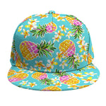 Aloha Summer Pineapple Pattern Print Snapback Cap