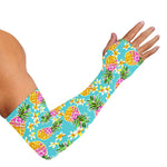 Aloha Summer Pineapple Pattern Print Sun Protection Arm Sleeves