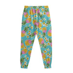 Aloha Summer Pineapple Pattern Print Sweatpants