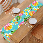 Aloha Summer Pineapple Pattern Print Table Runner