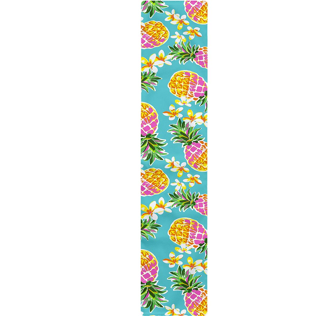 Aloha Summer Pineapple Pattern Print Table Runner