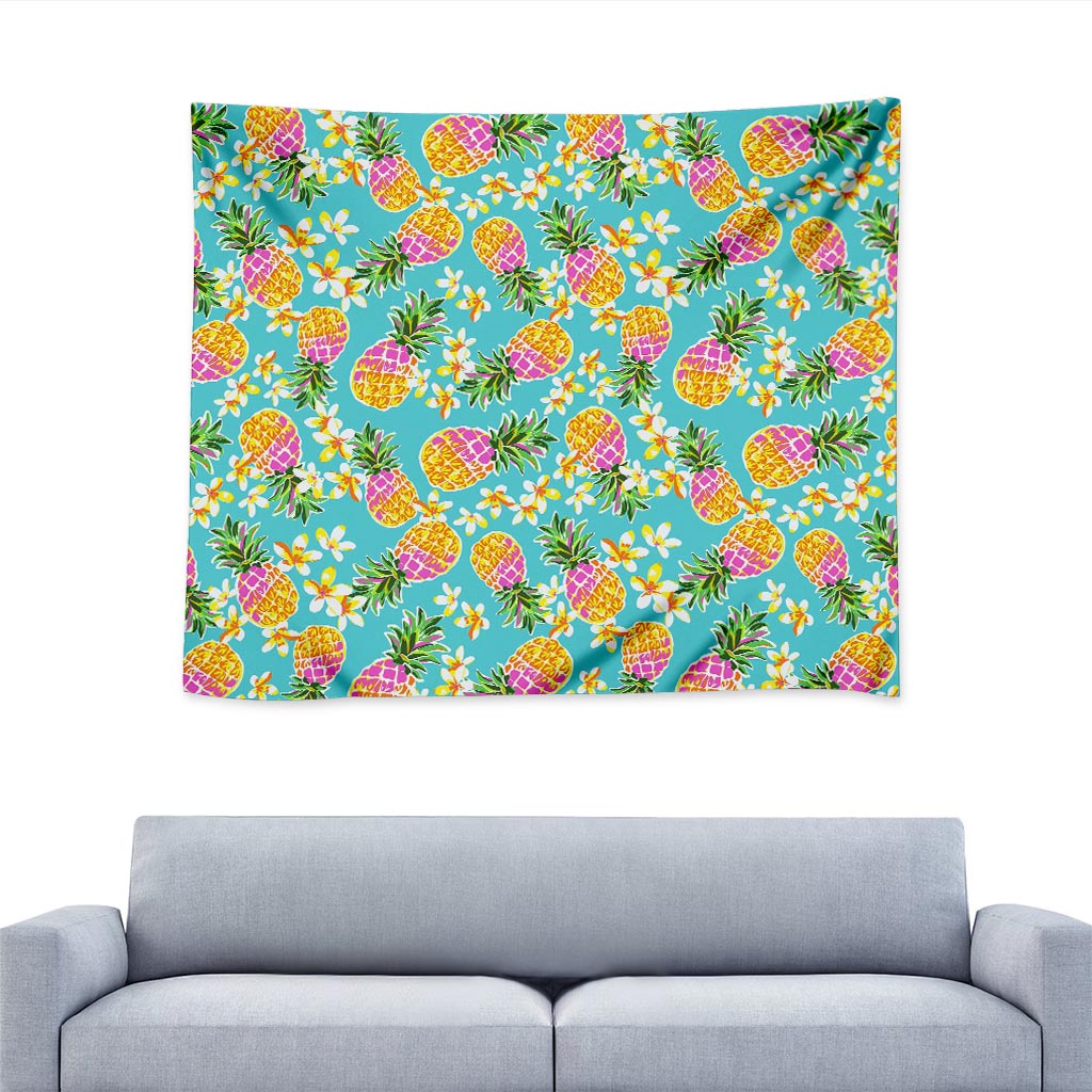 Aloha Summer Pineapple Pattern Print Tapestry