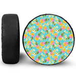 Aloha Summer Pineapple Pattern Print Tire Cover