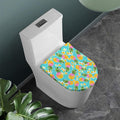 Aloha Summer Pineapple Pattern Print Toilet Lid Cover