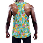 Aloha Summer Pineapple Pattern Print Training Tank Top