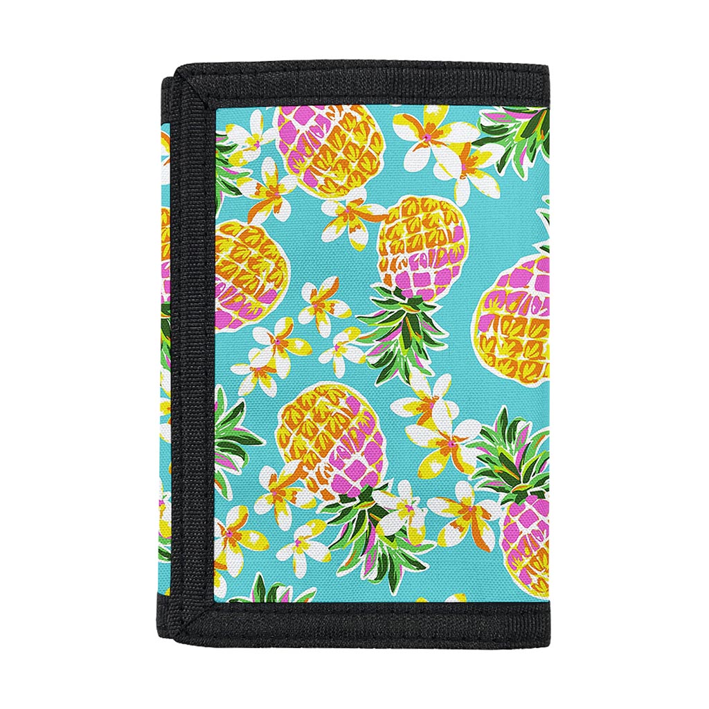Aloha Summer Pineapple Pattern Print Trifold Wallet