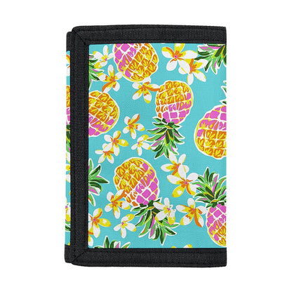 Aloha Summer Pineapple Pattern Print Trifold Wallet