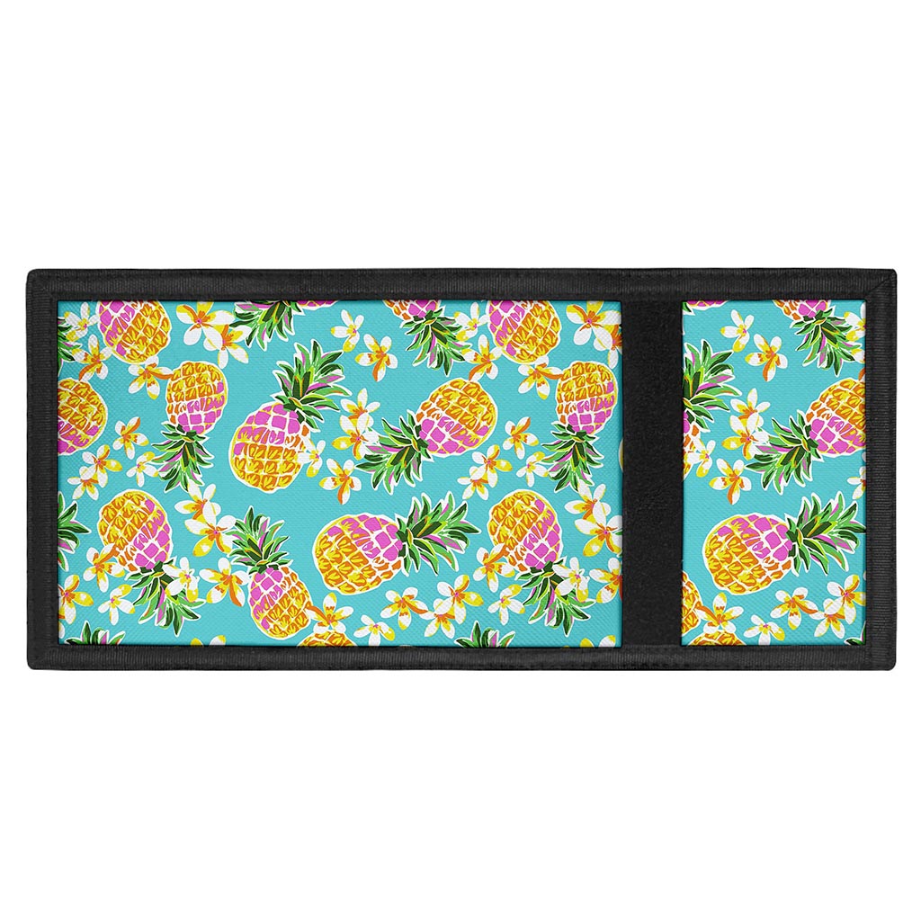 Aloha Summer Pineapple Pattern Print Trifold Wallet
