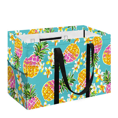 Aloha Summer Pineapple Pattern Print Utility Tote Bag