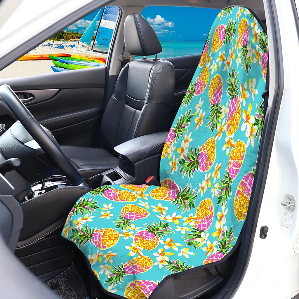 Aloha Summer Pineapple Pattern Print Waterproof Car Seat Cover