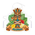 Aloha Tiki Print Adjustable Apron