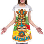 Aloha Tiki Print Adjustable Apron