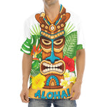 Aloha Tiki Print Aloha Shirt