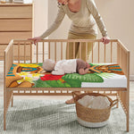 Aloha Tiki Print Baby Crib Sheet