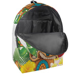 Aloha Tiki Print Backpack
