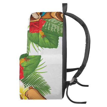 Aloha Tiki Print Backpack