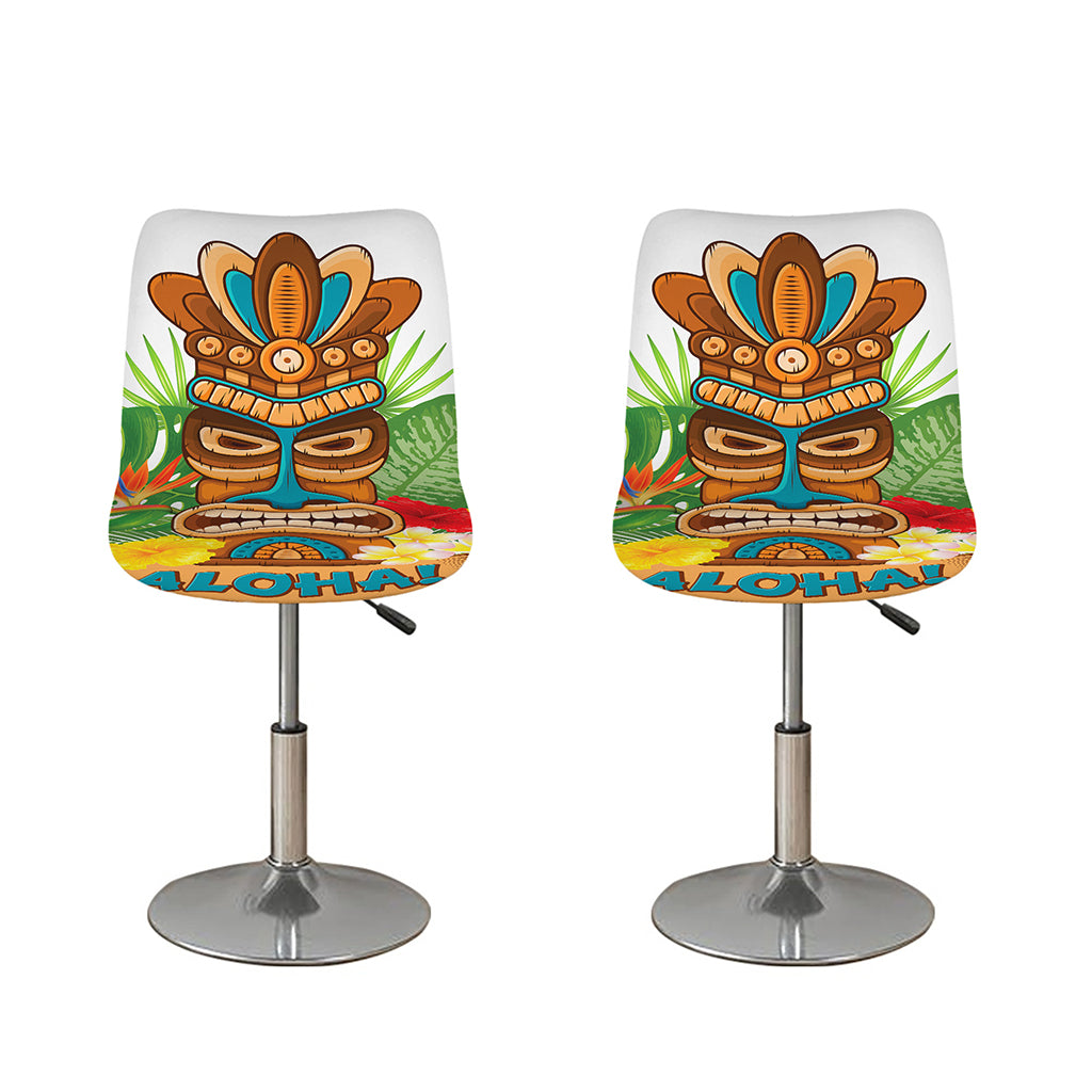 Aloha Tiki Print Bar Stool Covers