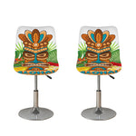 Aloha Tiki Print Bar Stool Covers